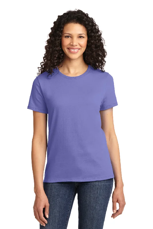 Port & Company Womens Essential Short Sleeve Crewneck T-Shirt - Violet Purple - Closeout