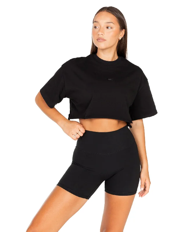 Women's Classic Cropped Tee - Black