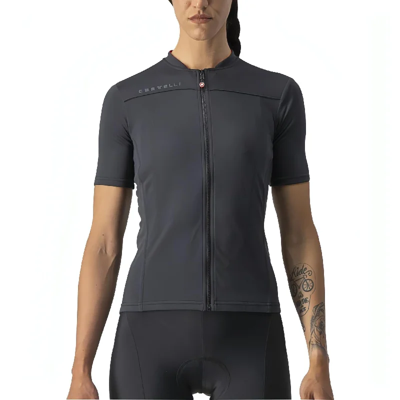 Castelli Anima 3 Short Sleeve Womens Cycling Jersey - Black