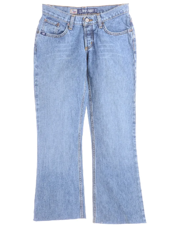 Label Carly Denim Cropped Frayed Jeans