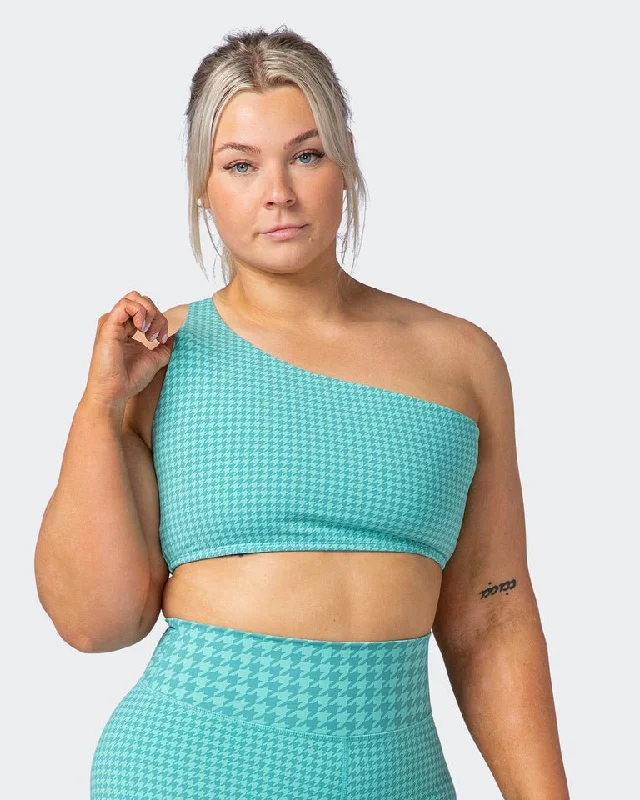 Level Up Bralette - Cascade Houndstooth Print