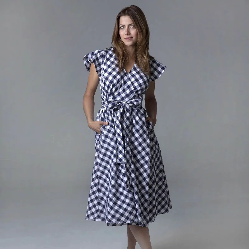 Short Sleeve Wrap Dress