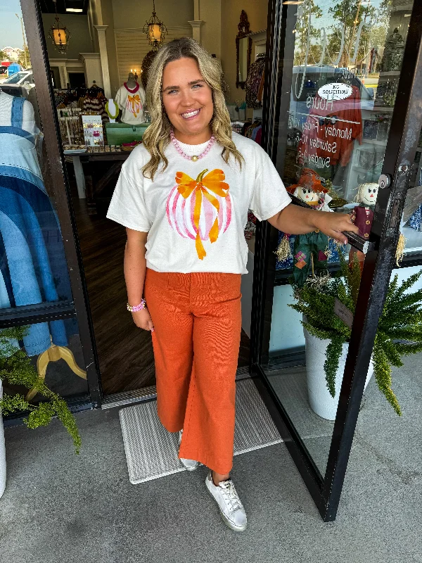 Pumpkin Bow Tee