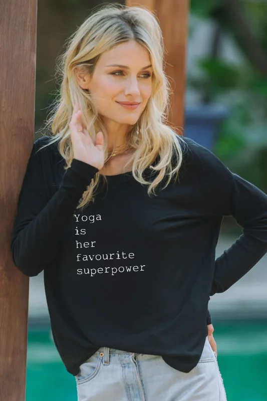 "Superpower" Original Ribbed Long Sleeve Tee