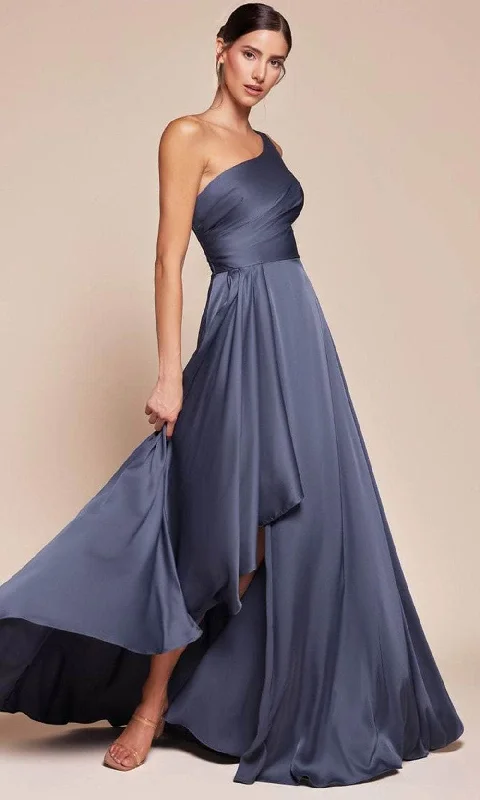 Cinderella Divine 7450 - Asymmetrical Hem Long Gown