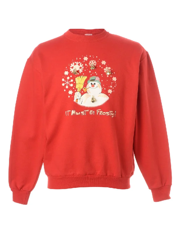 Label Christmas Sweatshirt With Bells