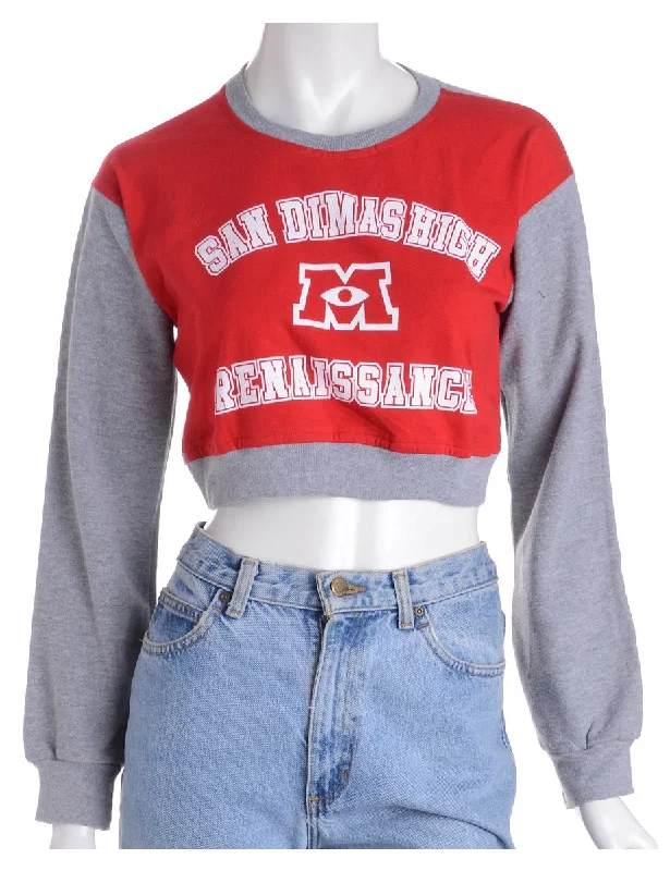 Label Caroline Cropped Sports T-shirt Front Sweatshirt