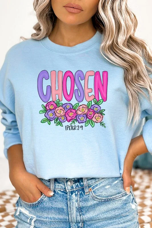 Easter Colorful Chosen Floral Sweatshirt