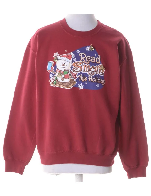 Label Christmas Sweatshirt With Bells