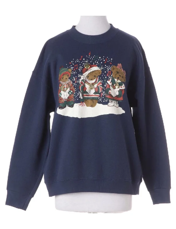 Label Christmas Sweatshirt With Bells