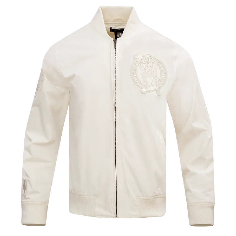 NBA BOSTON CELTICS NEUTRAL TWILL JACKET (EGGSHELL)