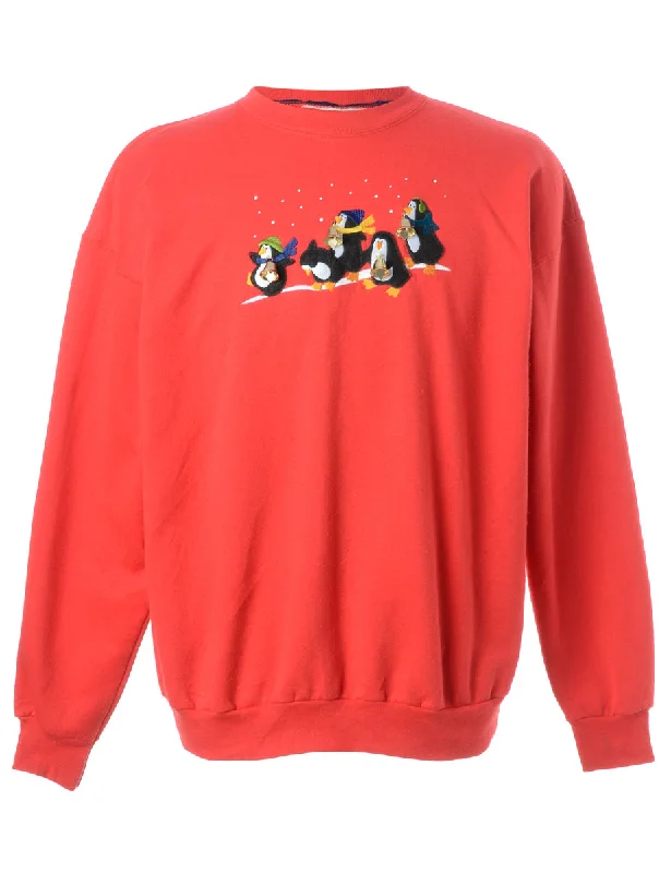 Label Christmas Sweatshirt With Bells