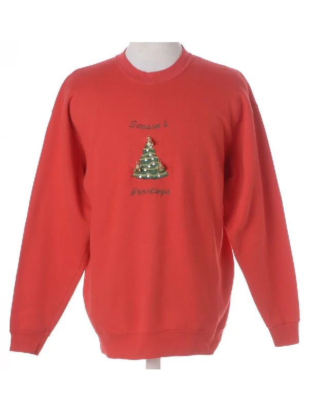 Label Christmas Sweatshirt With Bells