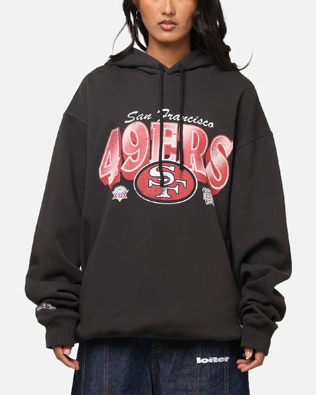 Mitchell & Ness San Francisco 49ers Arch Hoodie Faded Black