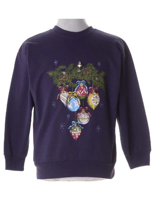 Label Christmas Sweatshirt With Bells