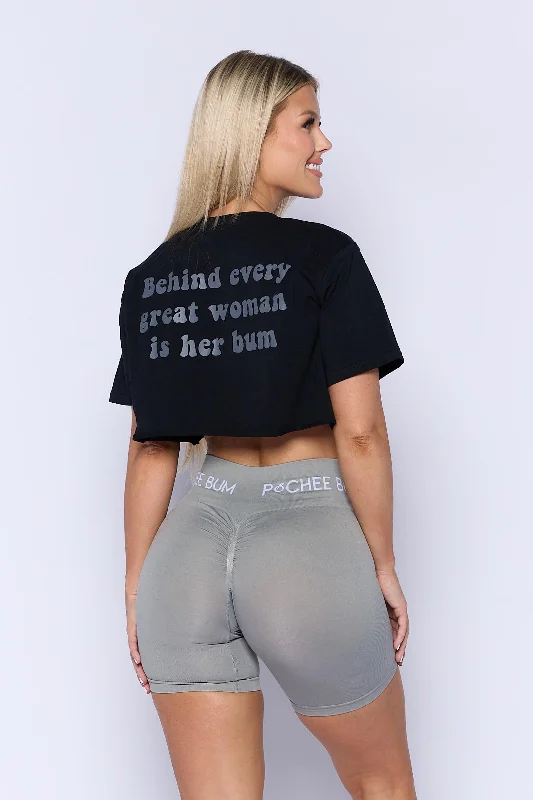 Pchee Bum Society Crop Tee