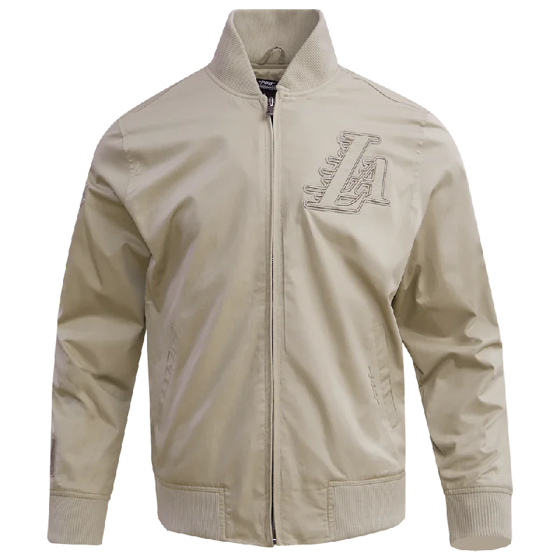 NBA LOS ANGELES LAKERS NEUTRAL TWILL JACKET (TAUPE)