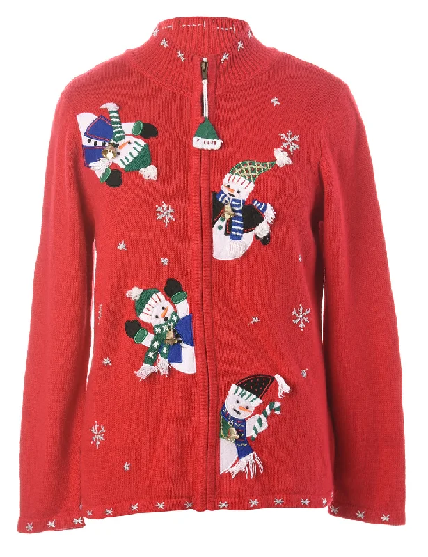 Label Christmas Cardigan With Bells - L