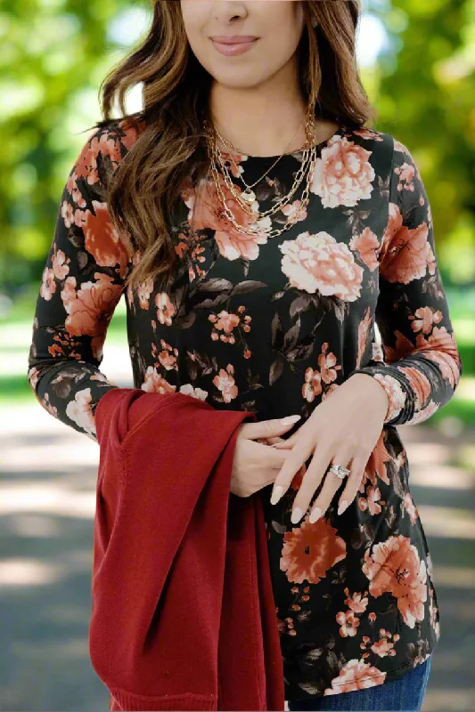 Flirty Floral Long Sleeve Tee