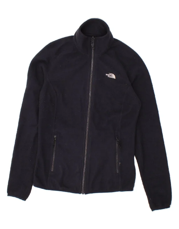 THE NORTH FACE Womens Fleece Jacket UK 10 Small Navy Blue Polyester