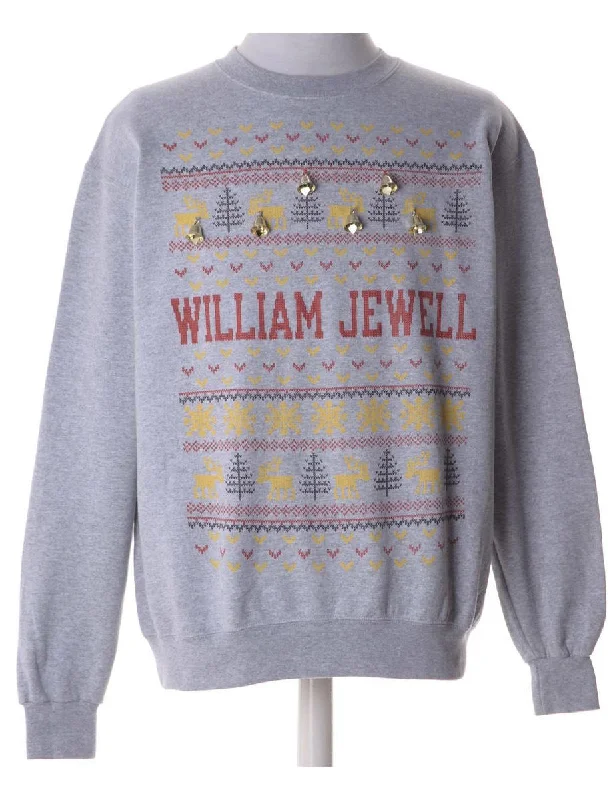 Label Christmas Sweatshirt With Bells