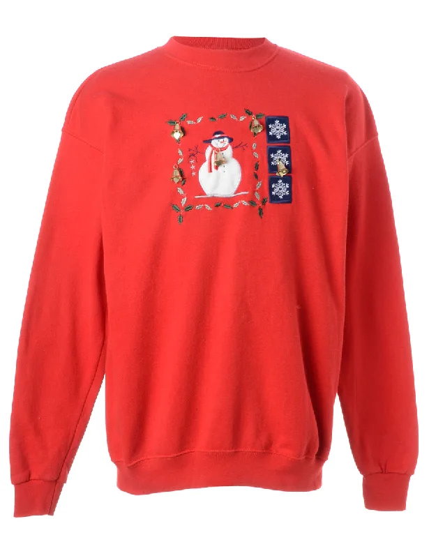 Label Christmas Sweatshirt With Bells