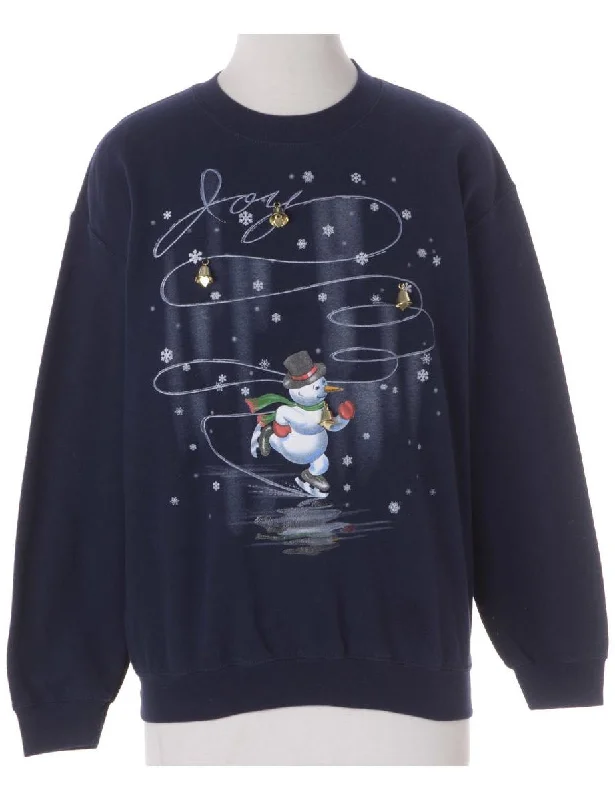 Label Christmas Sweatshirt With Bells