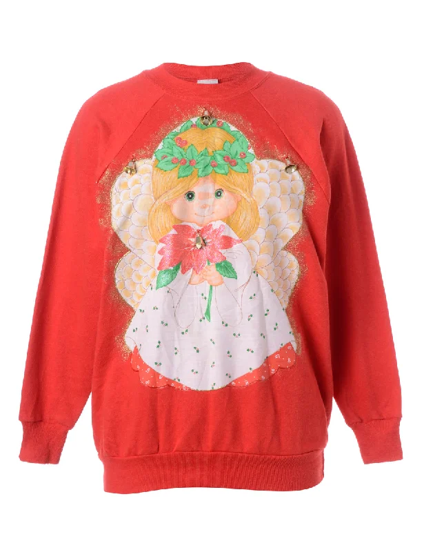 Label Christmas Sweatshirt With Bells