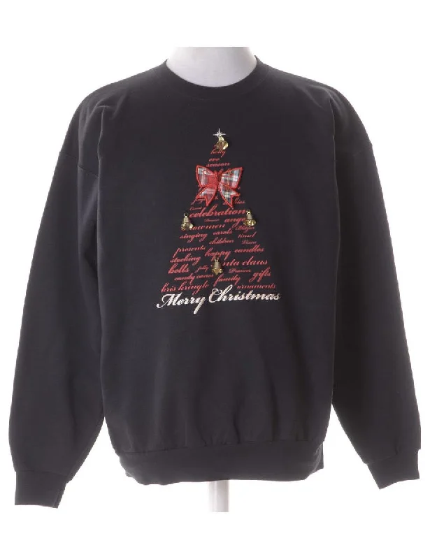 Label Christmas Sweatshirt With Bells