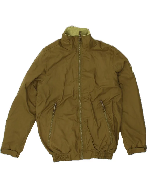 JACK MURPHY Womens Oversized Bomber Windbreaker Jacket UK 10 Small Khaki