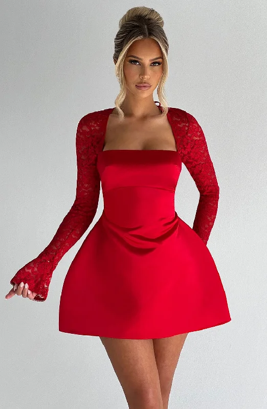 Sadie Mini Dress - Red