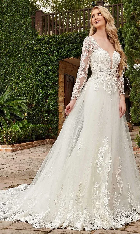 Rachel Allan - M786 Classic Tulle Embroidered Bridal Dress