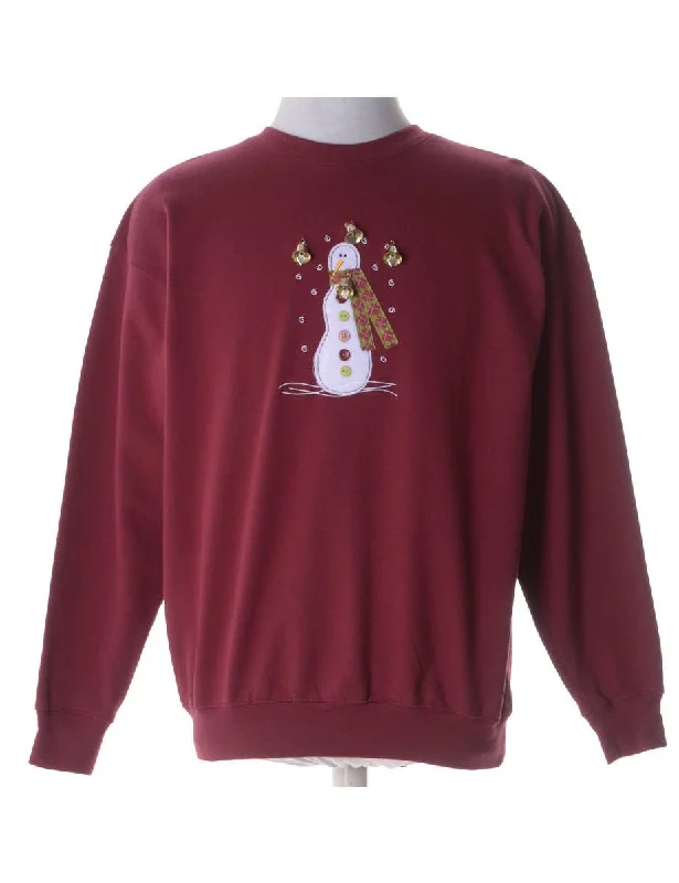 Label Christmas Sweatshirt With Bells