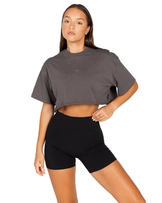 Women's Classic Cropped Tee - Slate