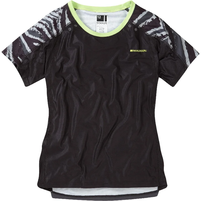 Madison Flux Enduro Short Sleeve Womens Cycling Jersey - Black