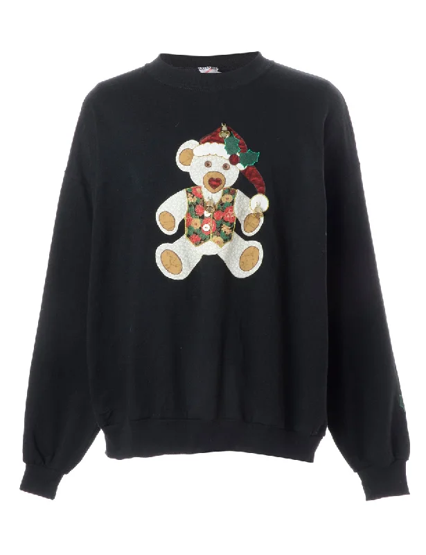 Label Christmas Sweatshirt With Bells