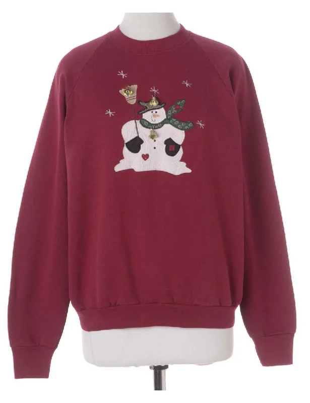 Label Christmas Sweatshirt With Bells