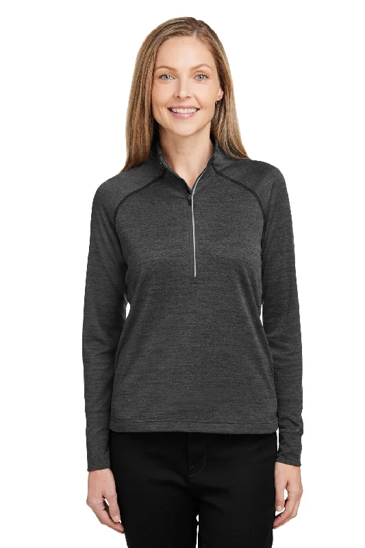 Spyder Womens Mission 1/4 Zip Sweatshirt w/ Pockets - Black