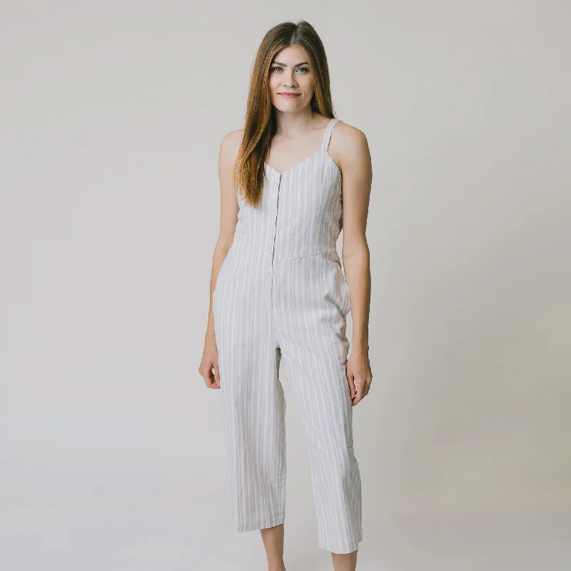 Button Front Jumpsuit