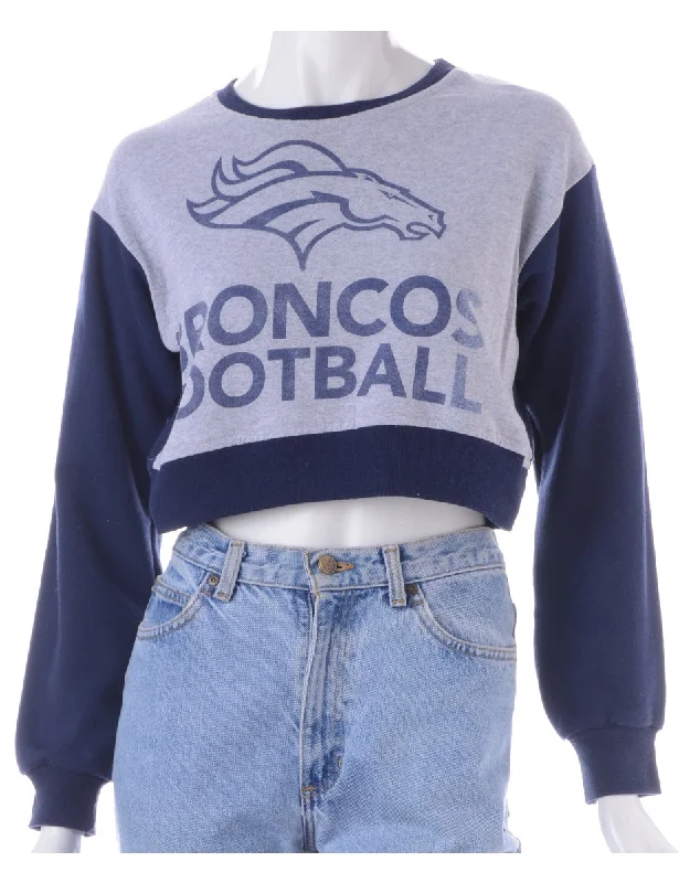 Label Caroline Cropped Sports T-shirt Front Sweatshirt