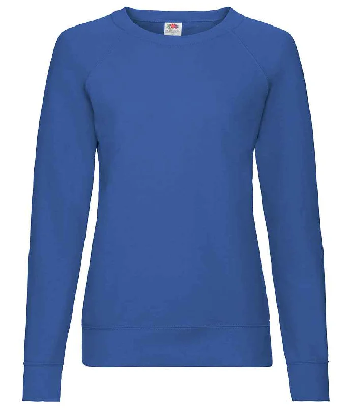 Fruit of the Loom Lady Fit Lightweight Raglan Sweatshirt | Royal Blue