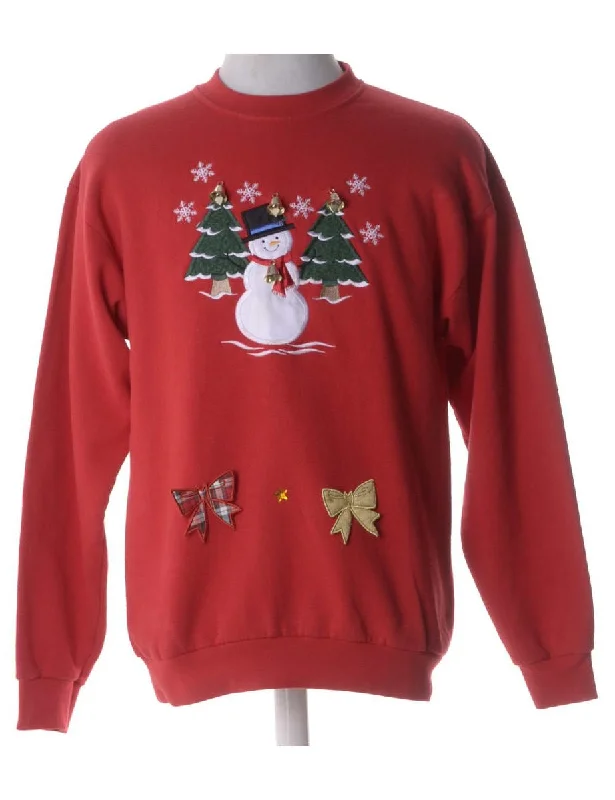 Label Christmas Sweatshirt With Bells