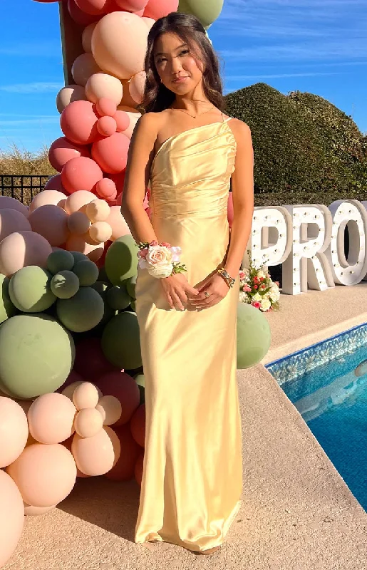 Tina Yellow Formal Maxi Dress