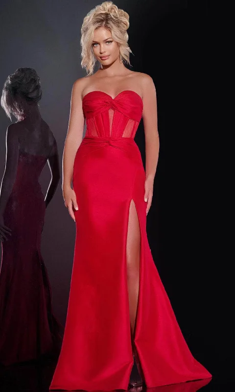 Jovani 42375 - Illusion Cutout Prom Dress