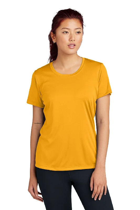 Sport-Tek Womens Competitor Moisture Wicking Short Sleeve Crewneck T-Shirt - Gold