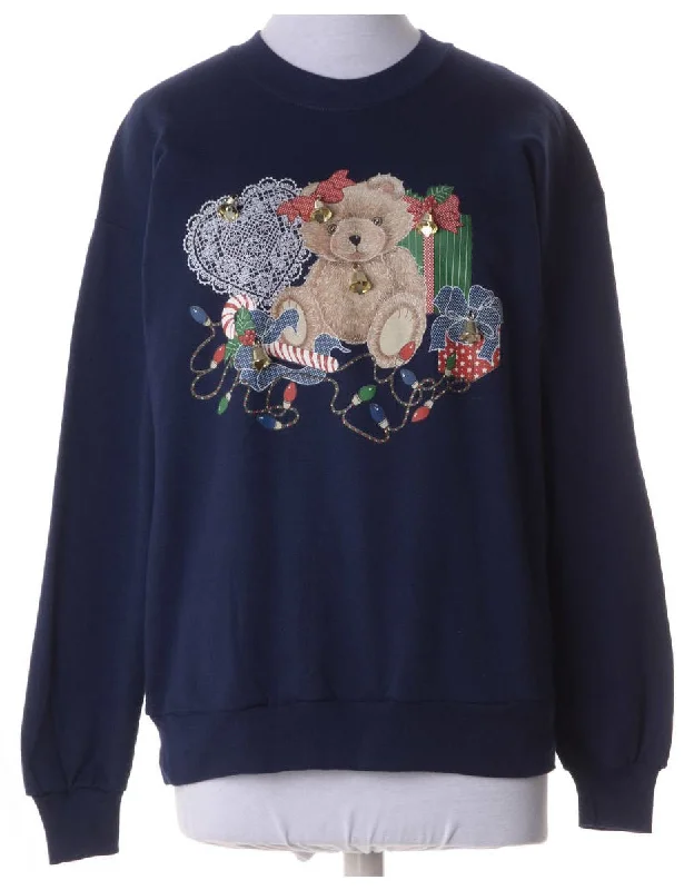 Label Christmas Sweatshirt With Bells