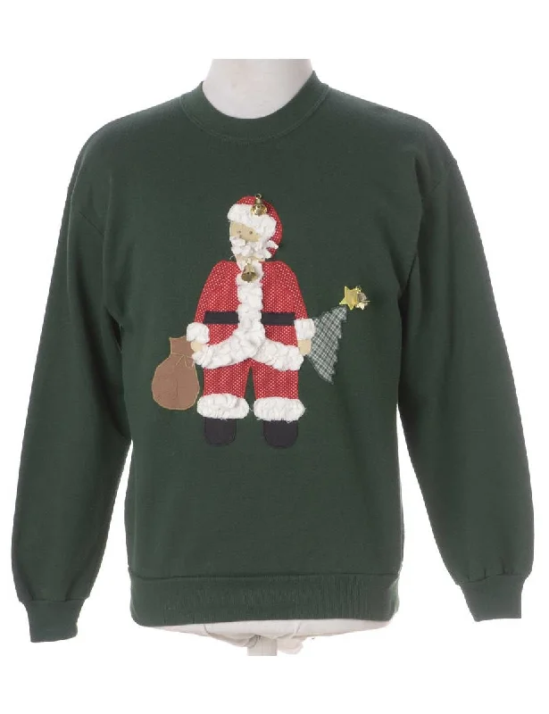 Label Christmas Sweatshirt With Bells