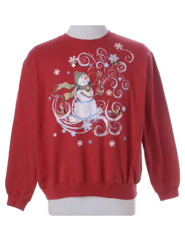 Label Christmas Sweatshirt With Bells