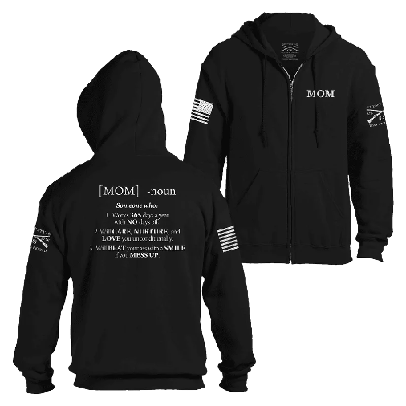 Women's Mom Defined Full-Zip Hoodie - Black