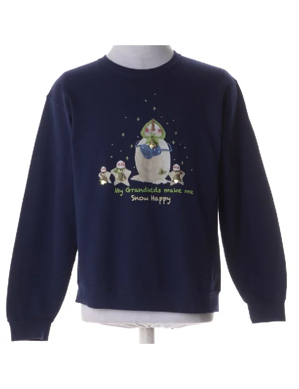 Label Christmas Sweatshirt With Bells